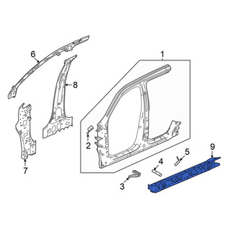 Honda OE - Left Rocker Panel Reinforcement