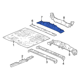 Honda OE - Front Upper Center Floor Pan Crossmember