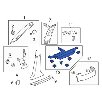 Honda OE - Rear Left Door Sill Plate