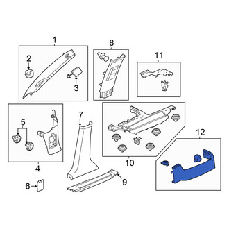 Honda OE - Rear Right Door Sill Plate
