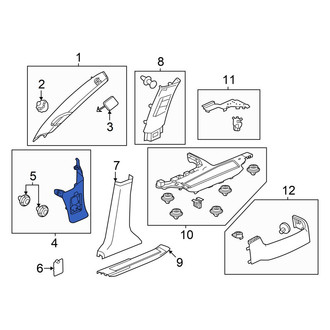 Honda OE - Right Kick Panel Trim