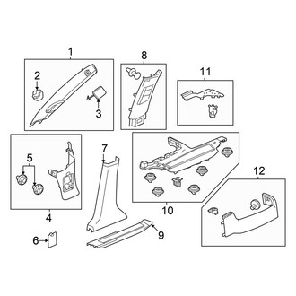 Honda OE - Pillars, Rocker & Floor - Interior Trim