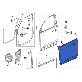 Honda OE - Front Right Outer Door Outer Panel