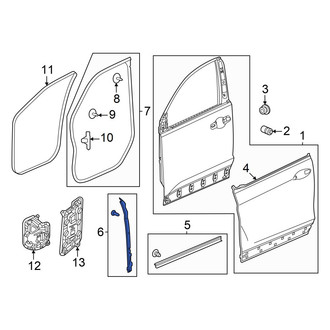 Honda OE - Front Right Door Shell Seal