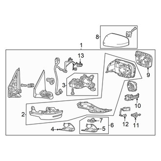 Honda OE - Front Door - Outside Mirrors