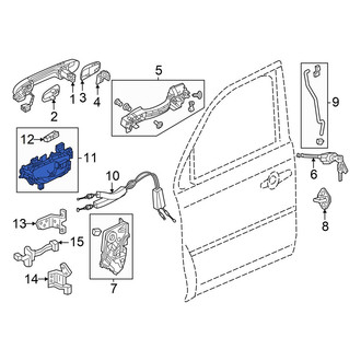 Honda OE - Front Right Outer Exterior Door Handle