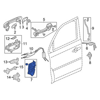 Honda OE - Front Right Door Latch Assembly
