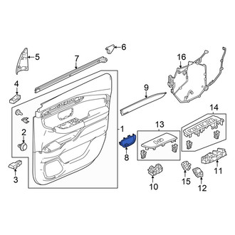 Honda OE - Rear Left Interior Door Handle Trim