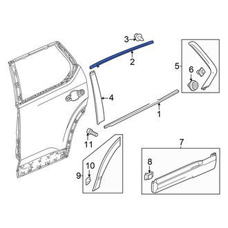 Honda OE - Rear Left Door Reveal Molding