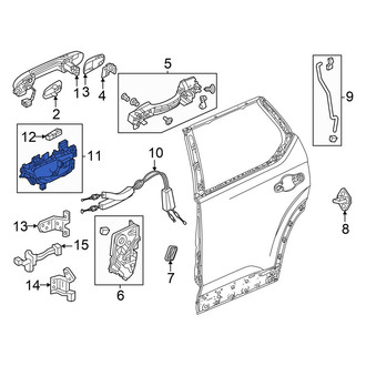 Honda OE - Rear Left Outer Exterior Door Handle