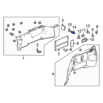 Honda OE - Rear Left 12 Volt Accessory Power Outlet