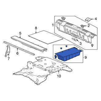 Honda OE - Rear Trunk Floor Storage Box