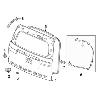 Honda OE - Lift Gate - Gate & Hardware