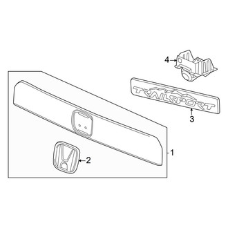 Honda OE - Lift Gate - Exterior Trim