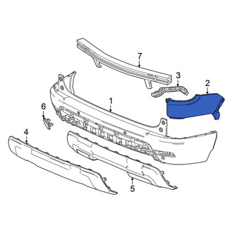 Honda OE - Rear Right Bumper Corner Cover
