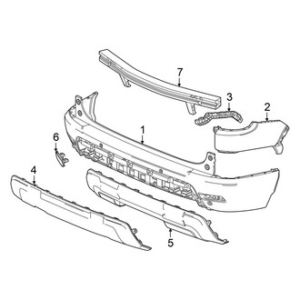 Honda OE - Rear Bumper - Bumper & Components