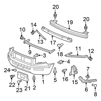 Honda OE - Front Bumper - Bumper & Components