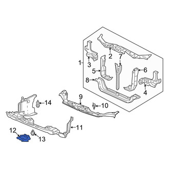 Honda OE - Front Radiator Support Splash Shield