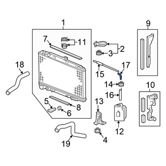 Honda OE - Engine Coolant Reservoir Hose Adapter