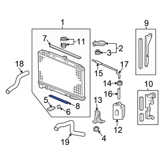 Honda OE - Lower Radiator Air Seal