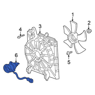 Honda OE - Left Engine Cooling Fan Motor