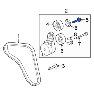 Honda OE - Belt Tensioner Pulley Bolt