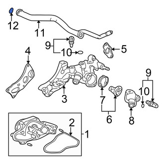 Honda OE - Engine Coolant Pipe O-Ring