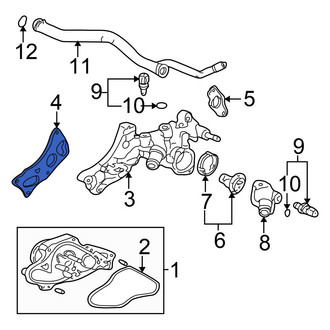 Honda OE - Front Engine Coolant Outlet Gasket