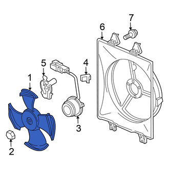 Honda OE - Right Engine Cooling Fan Blade