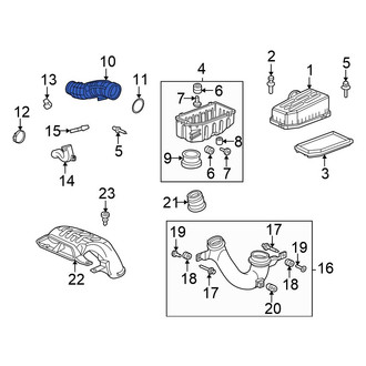 Honda OE - Engine Air Intake Hose