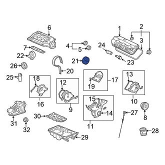 Honda OE - Left Engine Timing Camshaft Sprocket