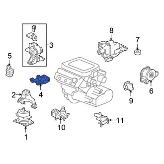 Honda OE - Rear Engine Mount Bracket