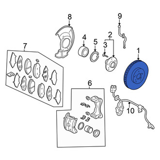 Honda OE - Front Disc Brake Rotor