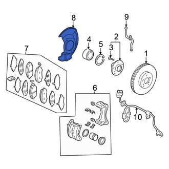 Honda OE - Front Brake Dust Shield