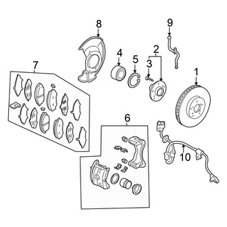 Honda OE - Front Suspension - Brake Components (RT / RTL / RTS / Sport)