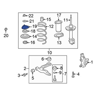 Honda OE - Front Suspension Strut Mount