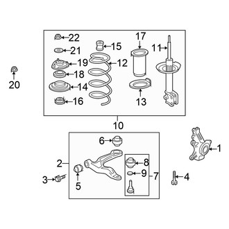 Honda OE - Front Suspension - Suspension Components