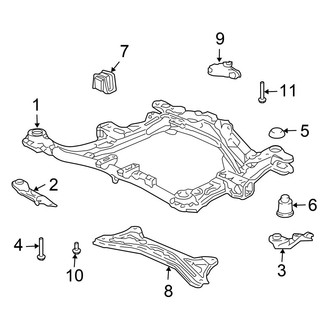 Honda OE - Front Suspension - Suspension Mounting
