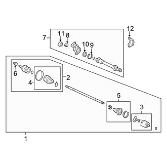 Honda OE - Front Suspension - Drive Axles