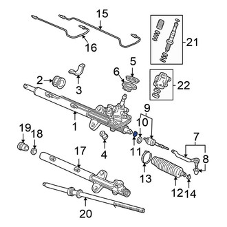 Honda OE - Steering Tie Rod Bushing