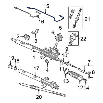 Honda OE - Power Steering Pressure Hose