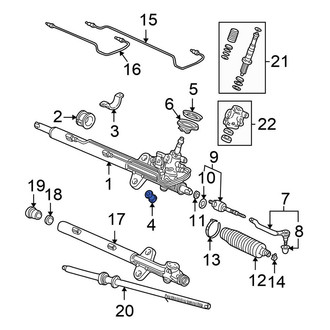 Honda OE - Right Rack and Pinion Mount Bushing