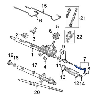 Honda OE - Outer Steering Tie Rod End