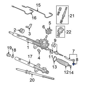 Honda OE - Outer Steering Tie Rod End Boot