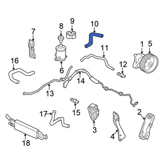 Honda OE - Power Steering Return Hose
