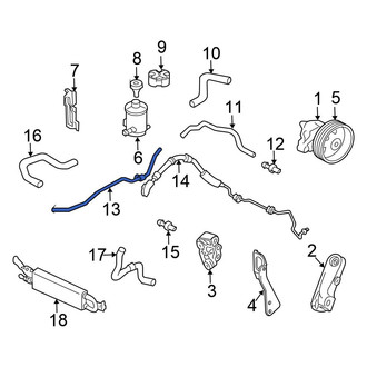 Honda OE - Power Steering Return Hose