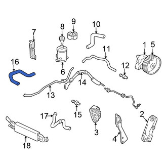 Honda OE - Power Steering Return Hose