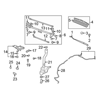 Honda OE - Windshield - Wiper & Washer Components
