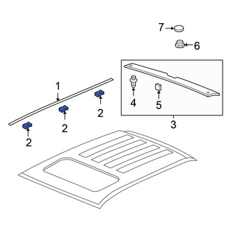 Honda OE - Roof Molding Clip
