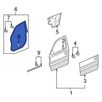 Honda OE - Front Left Door Seal